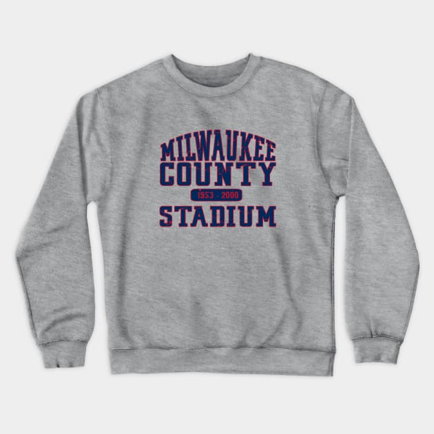 Milwaukee County Stadium Crewneck Sweatshirt by wifecta